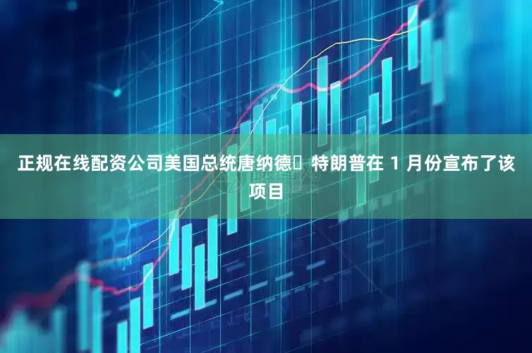 正规在线配资公司美国总统唐纳德・特朗普在 1 月份宣布了该项目